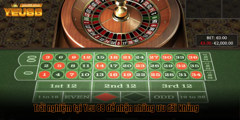 Roulette online - Game vòng quay thưởng cao tại Yeu88 2 Trải nghiệm tại Yeu 88 để nhận những ưu đãi khủng